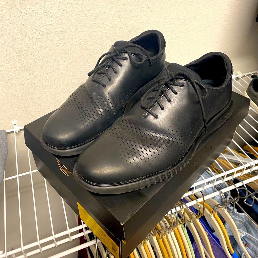 Cole Haan Mens ZERØGRAND Lined Laser Wingtip Oxford